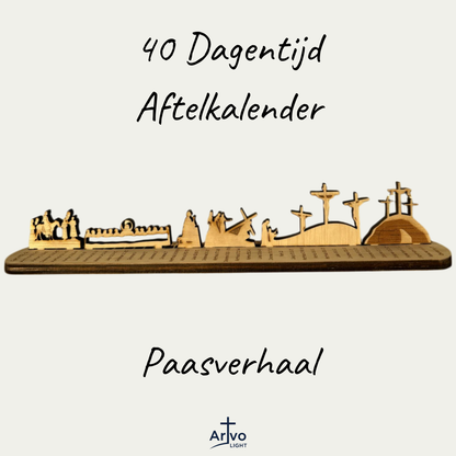 Aftelkalender 40 dagentijd - Het paasverhaal in beeld