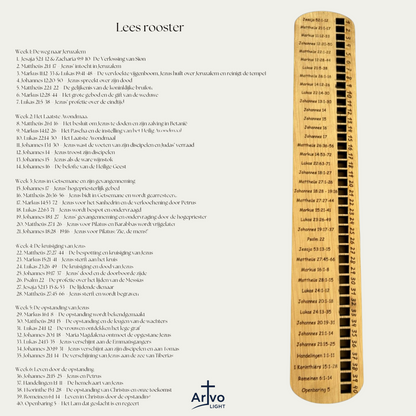 Aftelkalender 40 dagentijd - Het paasverhaal in beeld